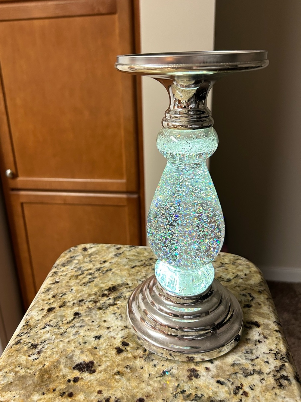 Bath & Body Works Swirling Light Up Glitter Candle Holder